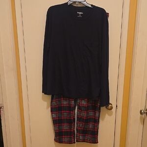 Men's Goodfellow & Co Red and Black Pajama Set.